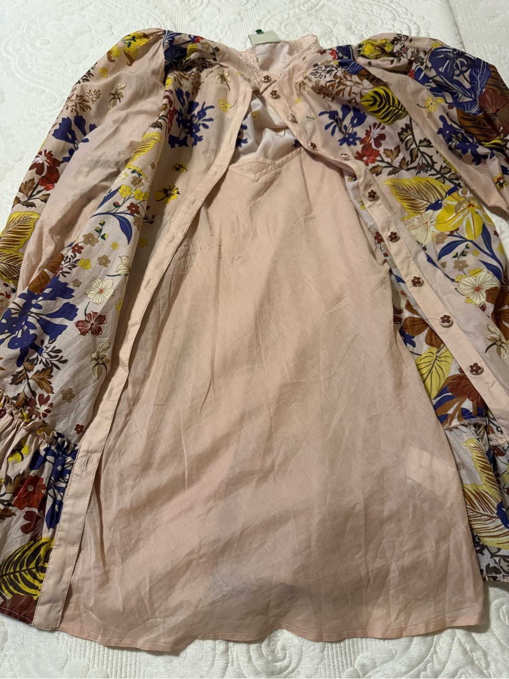 FARM Rio Bohemian Floral Button-Front Women’s Dress - Pink Multi - Picture 4 of 6